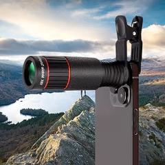 32X Telephoto Lens, HD Telephoto Mobile Cell Phone Lens with Clip, Lens Attachment for Most Smartphone