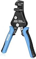 WGGE Automatic Heavy Duty Wire Stripper/Wire Cutter, 3 IN 1 Adjustable Wire Stripper Tool for 8-18 AWG Solid and Stranded Electrical Wire | 10-22 AWG Wire Crimping Tool