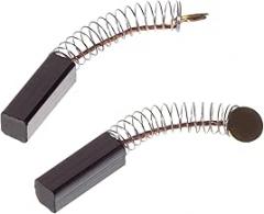 2pcs 5mm x 5mm x 14mm Carbon Motor Brush - For Electric Hammer Angle Grinder - With Spring Coil Copper Wire Electrical Spare Part Brushes Set Replacement Electronic Power Drill Rotary Tool