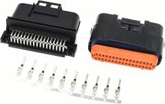 Demasiado 1-5Sets 34 Pin Female Male Socket Electronic Control Unit Connector Auto Computer System ECU MX23A34SF1 MX23A34XF1 MX23A34NF1 (Color : Male female set, Size : 1Set)