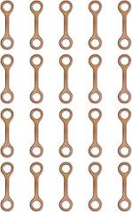 Copper Gasket for Injector, M6 M8 M10 for M12 Common Rail Seal, 20 Piece Copper Shim Set with High Speed Steel, Brass Color Fuel Injector Washer Kit(6MM)