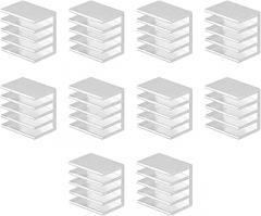 DMiotech 10 Pack 14x14x10mm Aluminum Alloy Radiator Electronic Cooler Radiator with Thermal Paste for MOS and IC Chip