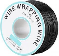 Copper Wire Black Cable Tin Plated 250m Flexible Insulation Wrap Electronic Test Laptop Motherboard LCD Display Breadboard Cable