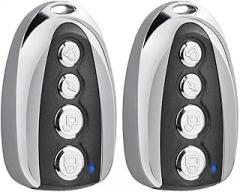 SGerste Pack of 2 Universal Cloning Remote Control Electric Key Fob for Garage Door Electronic Gate Vehicle Lock Car Alarm System - Backup Your Remote Controllers - D, 6x3x2cm