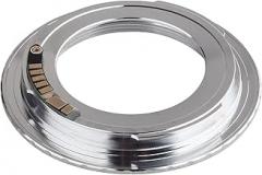 Electronic Chip 10 AF Confirm M42 Mount Lens Adapter for Canon EOS 7DII 6DII 200D 1300D 700D 800D 77D 80D 5Ds R 5DIII 5DIV 1DXII Excellent(Silver_M42-MOUNT)