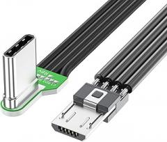 Flexible USB C to USB 5Pin Cord with Right/Left Angled for Electronics 5.0cm-200cm Optional
