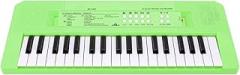 JTLB Electronic Keyboard Toy, Children 37 Keys Piano Educational Instrument with Microphone, Sing While Playable, USB Charge or Battery Powered for Indoor Outdoor (Green)