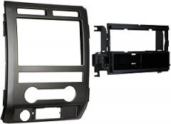 Metra Electronics 99-5822B Single DIN Installation Dash Kit for 2009-2010 Ford F-150 Non-NAV Models with Driver Info Switches in Factory Panel(Matte Black)