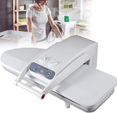 Electronic Steam Ironing Press,1800W Commercial Heavy-Duty Steam Press,800 x 310mm Area,5 Fabric Settings,for Bed Sheet,Pillowslip,Napkin(Nostand)
