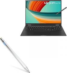 BoxWave Stylus Pen Compatible with LG gram 2-in-1 Lightweight Laptop Model 16T90R (16 in) - AccuPoint Active Stylus, Electronic Stylus with Ultra Fine Tip - Metallic Silver
