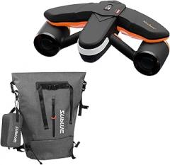 sublue Navbow+ Smart Professional Underwater Scooter with Waterproof Backpack Dual Motors Action Camera Mount 3 Gear Speed 4.47mph 60 Minutes 131ft Swimming Pool Diving Snorkeling for Adults