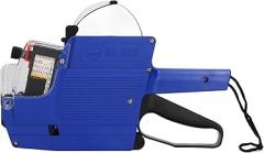 Label Gun 10 Digit 2 Line Retail Price Attacher Tool, Easy Taging, Wide Utility (Blue)