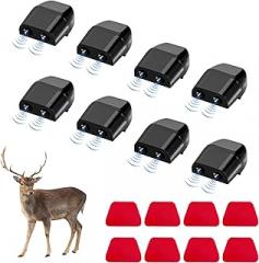 8 PCS Deer Whistles for Car, Deer Whistles Animal Warning Device to Avoid Collisions, Animal Alert Deer Repellent Devices for Cars Trucks Motorcycles, Car Accessories (Black)