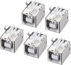 uxcell PCB USB Connector Type-B Female Jack 90 Degree DIP Printer Port 5Pcs