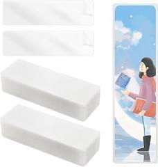100pcs Bookmark Laminating Pouches, 8.27x2in Hot Laminating Pouches 4.9 Mils Clear Bookmark Sleeves Blank Bookmark Holders Plastic Thermal Laminating Pockets for Book Lovers Nature Lovers