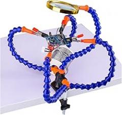 5 Claws Soldering Holder Tool Clip Multifuctional Stand Metal Electronic Welding Magnifier Tool Parts