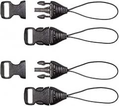 OP/TECH USA 1301112 Mini QD Loops - 1mm - System Connectors, Black