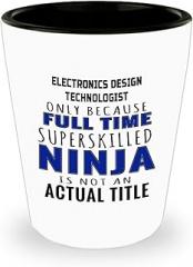 Amorfos Electronics Design Technologist Gifts - Awesome Shot Glass For Electronics Design Techno Worker Professionals, Funny And Creative Electronics Design Shotglass