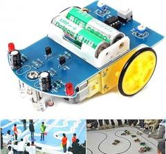 10pcs/lot D2-1 DIY Kit Intelligent Tracking Line Smart Car Kit Suite TT Motor Electronic Production Smart Patrol Automobile Part