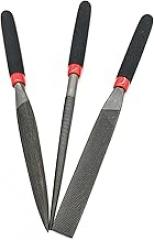 3pcs 3x118mm Flat Round File Needle File Set Grinding For Wood Carving File Handy Tools Ceramic Wood Rasp Set