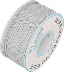 30AWG Single Copper Wire Strand Cable 0.25mm for Electronics Testing (White)