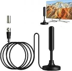 HD TV Antenna (9.8FT High-Grade Cable) - Support 4K 1080p with Signal Booster for Local Channels, Easy Installation, Long Range Reception