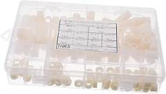 150Pcs Nylon Spacer Kit Non Threaded Washers for PCB Assembly Lightweight Insulated Nylon and for Electronics Projects