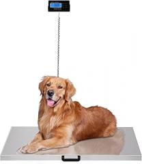 440lbs Pet Weight Scale, Large Pet Scale Animal Scale Stainless Steel Platform Electronic S cale Heavy Duty P-et Scale Digital P-et SCA-le for Large Dog Cat Hog Sheep Goat