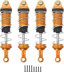 Gold | Metal Front Rear Hydraulic Oil Shock Absorbers For Mjx Hyper Go 16207 16208 16209 16210 H16 1/16 Rc Car Upgrade Parts ﻿ New 2026 High For Reliable Electronic Component