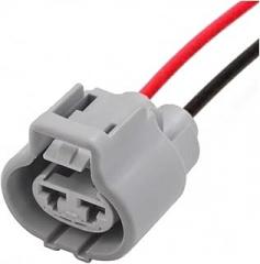 2 Pin Auto Electronic Fan Connector Brake Booster Pump Assembly Plug Wire Harness 176142-2 176143-6(1 Pc)