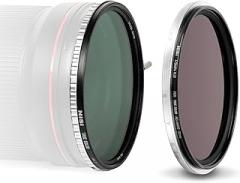 NiSi - 72mm Swift System 1-9 VND Kit, 1-5 Stop True Color Variable Neutral Density Filter w/Friction-Mounted ND16 (4-Stop), Adjustable ND, Nano-Coated Optical Glass, Photography & Camera Accessories