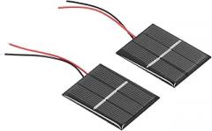 Polysilicon Solar Panel Module Micro Mini Solar Cells with Glue Power 43x55mm 0.4W 1.5V for DIY Electronics Projects