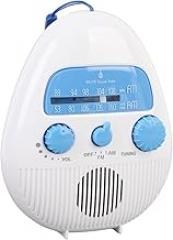 Matybobe Shower Radio AM FM Portable Speaker Hanging Bathroom Radio Splashproof