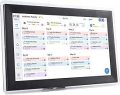 Sanpyl 15.6 In Wall Planner Digital Calendar Chore Chart, Smart Touchscreen Interactive Display for Family Schedules, WiFi Electronic Picture Frame, for OSX for Android (US)