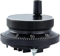 Electronic Handwheel Manual Pulse Generator 100PPR 80mm 100mm 4Pin 6Pin MPG Rotary Encoder Lathe(5V-4-100PPR,Black_60MM)