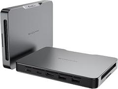 Khadas Mind 2 Mini PC - Intel Core Ultra 5 125H (14 Cores, 18 Threads, up to 4.5GHz) - 16GB LPDDR5+512GB SSD Portable Desktop PC with HD Graphics and AI Creation | BT 5.3 | 4K/8K UHD | Windows 11 Home