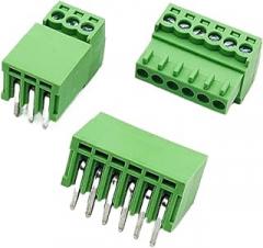 fengpeng 10/5Pairs 2EDG PCB 2.54 mm Pitch Straight Needle/Right Angle Curved Pin Header Plug Socket Screw Terminal Block Connector(Curved Needle,5PAIRS_2P)