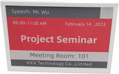 E Paper Color Screen 13.3 Inch 3 Color Display Electronic Price Tag Label for Library, Warehouse, Supermarket, BT Editable Screen with DIY Templates, Support Text, QR Code, Image