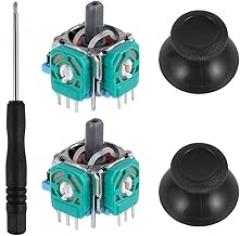3D Controller Analog Stick Kit Joystick Tools Thumbstick Repair Kit Joysticks Replacement Stick Kit Sensor Module Video Game Accessories for Slim Pro