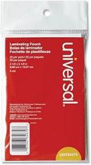 Universal UNV84679 5.5 in. x 3.5 in. 5 mil Laminating Pouches - Gloss Clear (25/Pack)