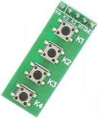 4 Key Push Button Switch Module Precision Design Durability-Optimized for FPGA CPLD Suitable for DIY Electronics Enthusiasts