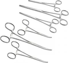 Ultimate Hemostat Set, 6 Piece Ideal for Hobby Tools, Electronics, Fishing and Taxidermy - 7.5