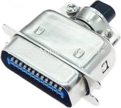 1PCS 57 Series Centronics C0innector Male Female CN14/24/36/50P Ribbon Computer Printer Cable Mount Adaptiers with Mental Cover New 2026 High for Reliable Electronic Component