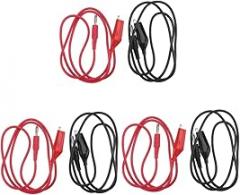 GLEAVI 3pcs Alligator Clips Test Line Multimeter Test Leads Alligator Clips for Electronics Testing