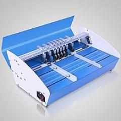 3-in-1 Electric Creasing Machine, Dotted Line Creasing Machine, 2 Indentation Tracks, Accurate Scale, 10m/min Speed, Adjust Crease Depth, for Documents, Cards, Photos, Invitations, Menus