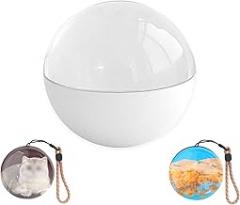 2025 New Crystal Ball Video Player,Video Sphere,Memory Sphere Lamp,2.7in 3D Crystal Ball Ultrasound with Electronic Display Sound,Mobile Transmission of Videos and Pictures,for Christmas,(Color:White)