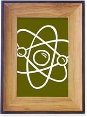 OFFbb-USA School Atoms Around Electronic Physics Photo Frame Desktop Display Picture Art Painting Holder