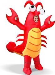 Camlinbo Halloween Lobster Inflatable Costumes, Full Body Blow Up Costume for Adults, Funny Halloween Inflatables for Cosplay Party Men Women