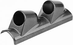 Heuty Sport Meter ar Mount Pod Holder Bracket, Single Dual Triple Holes Holder, for Auto Truck (Double Hole)