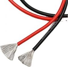 Pipe House 10 Meters 10AWG 14AWG 18AWG 20AWG 22AWG 24AWG 26AWG Silicone Wire Special Soft High Temperature 5 Meter Red and 5 Meter Black Soil Electronics (Size : 26 AWG)